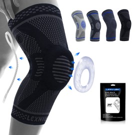 Rodillera de compresión profesional, los mejores rodilleras para hombres y mujeres, protector de rodilla de grado médico para correr, desgarro de...  