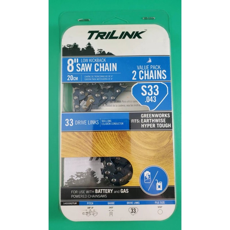 TriLink 8" S33 Chain Earthwise Hyper Tough Greenworks Earthwise Pole