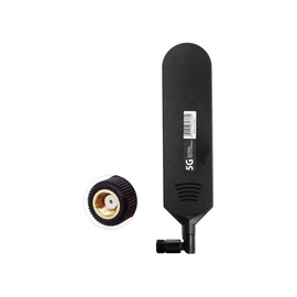 Vecys 4G LTE Antenna RP SMA Male Connector 15dBi 4G/5G High Gain Omnidirectional Glue Stick Antenna 600-6000 MHz (Black, 1 PCS)