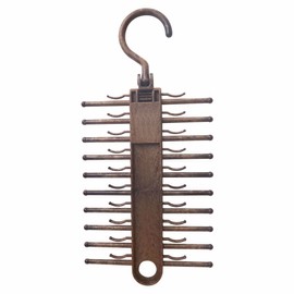 Juego de 1 colgador de corbata, antideslizante, para bufandas, gancho para cinturón con rotación de 360 grados, de forma segura hasta 20 lazos, el mejor organizador de plástico multiusos que ahorra espacio para clóset de almacenamiento