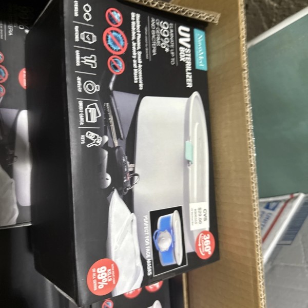 NuvoMed UV Sterilizer Box, Eliminates Up To 99% Of Germs