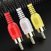 tunghey 4 Pin S-Video to 3 Male RCA Composite Video