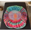 NATURETY Bedding Fitted Sheet with Deep Pocket,Boho Printed Fabric Bed