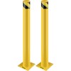 42-Inch Height Safety Bollard 4.5-Inch Diameter Yellow Steel Pipe 8