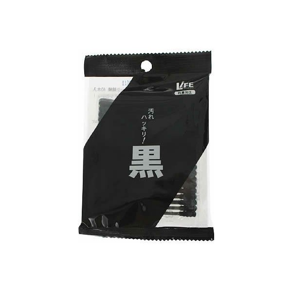 Peace Medic Life Black Cotton Swabs, Pack of 40