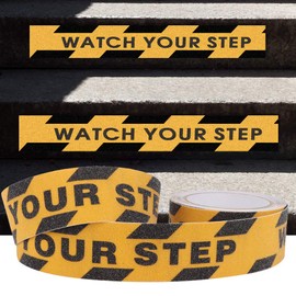 Non Slip Tape, Watch Your Step Tape, Watch Your Step Floor Stair Step Anti Slip Tape Warning Tape Abrasive PVC Tape 5m