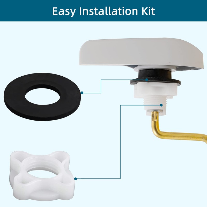 Hygie Rinse 2Pack Universal Side Mount Toilet Handle Replacement Kit