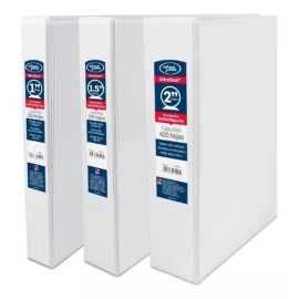 Wilson Jones 12 Carpetas De Vinil 1 Pulgada Blanca T/carta Wilson Jones