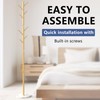 Durmmur Heavy Duty Coat Rack with Natural Marble Base, Freestanding