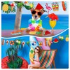 LQTSLFM Summer Wooden Pendants, Pack of 20, Decorative Hawaii Pendants,