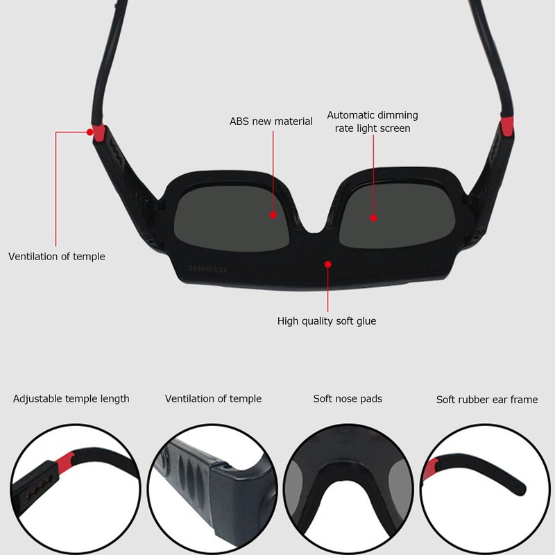 Welder Protective Goggles Electric Welding Darkening Glasses Eye Protection Tools