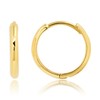 MAX + STONE 14k Solid Yellow Gold Domed Style Huggie