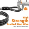Security Cable Lock Set (4 Digital Combination U-Lock & 4
