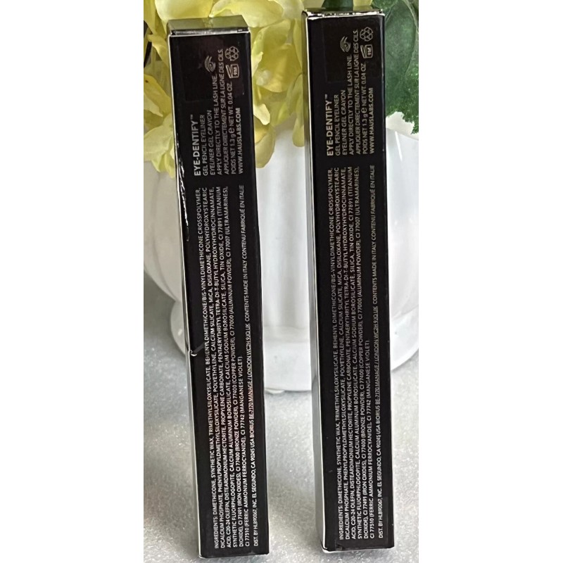 Haus Labs 2-Pack EYE-DENTIFY Gel Sharpenable Tip Pencil Eyeliner 1.3gr