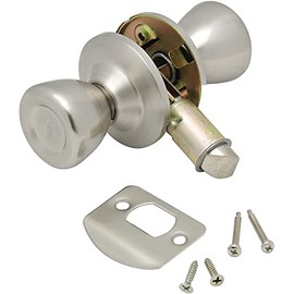 AP Products 013-203-SS Passage Door Knob, Stainless Steel (5), Silver
