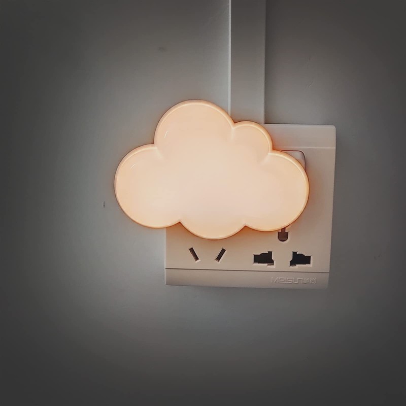 AUSAYE 4Pack Sensor LED Night Light Plug in Lamp Cloud