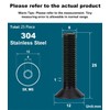 Drenky M6 x 25 mm Countersunk Screws with Hexagon Socket,