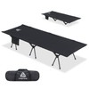 YOUGYM CAMPNACHT Ultralight Camping Cot with Leg Extenders, Aluminum Lightweight