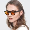 Gtand anteojos de sol unisex clásico retro de estilo redondo