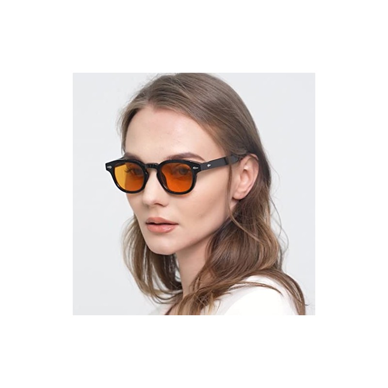 Gtand anteojos de sol unisex clásico retro de estilo redondo