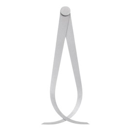 Kozelo Firm Joint Outside Caliper - [10 Inch] Stainless Metal Firm Friction Joint Measurement Tool for Size Measuring Use, Silver Tone