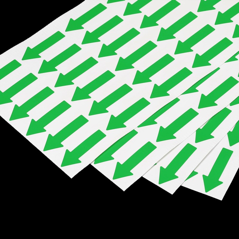 PATIKIL Small Arrow Sticker Label 1.2 x 0.5 Inch Pack