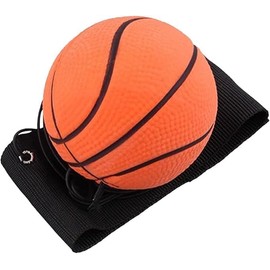 Dwang Basketball Wrist Return Ball, Sports Wrist Balls on a String, 2.36 Inch Rubber Rebound Bouncy Wristband Balls on Elastic String for Wrist Exercise Gift Toy for Teens Adults