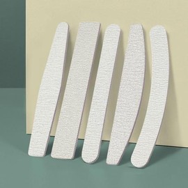 Nail Buffer, Nail Surface Finisher, Crescent-shaped Nail File 5-Piece Set / 손톱 버퍼 손톱표면정리 반달모양 네일파일 5개 세트