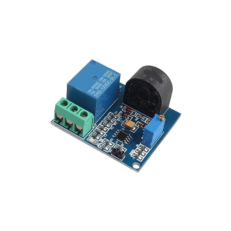 HALJIA AC Current Detection Sensor Module 12V Relay Protection Module