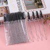 Cepillo Cejas Negro,Desechables Cepillos Pestañas Kit (100PCS) Doble uso para