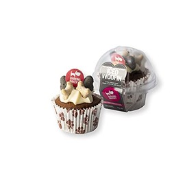 The Barking Bakery Vanilla Iced Carob Woofin, white