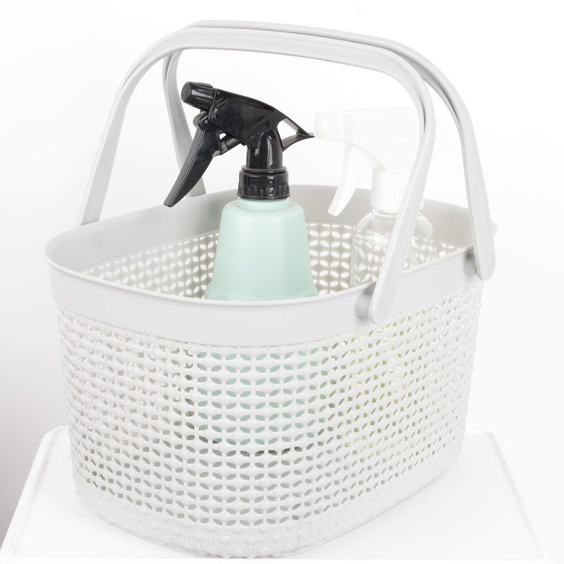 rejomiik Portable Shower Caddy Basket, Plastic Organizer Storage Tote with