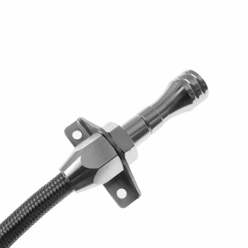 JahyShow Transmission Dipstick Stainless Braided Hose TH350 TH-400 700R4 Tranny