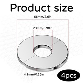 Set of 4 Heating Pipe Rosette Diameter 22 mm Rosettes Taps, Pipes, Fittings Cover, Pipe Covers, Pipe Sleeves, Radiator Stainless Steel, Split Pipe Cover