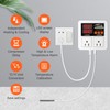 iPower Temperature Controller 1200W 10A Dual Digital Outlet Thermostat Plug