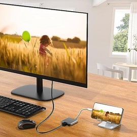 Adaptador USB C a HDMI, 3 en 1 Adaptador Tipo C Multipuerto USB C Hub con Puerto de Salida HDMI 4K, Puerto USB 3.0 y Puerto de Carga PD, Compatible...