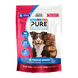 Pearls Pure Nutrition Freeze-Dried Premio para Perro, Hígado de Res, 100g                                                                             