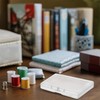 Wanmu Set of 4 Mini Plastic Clear Beads Storage Boxes,