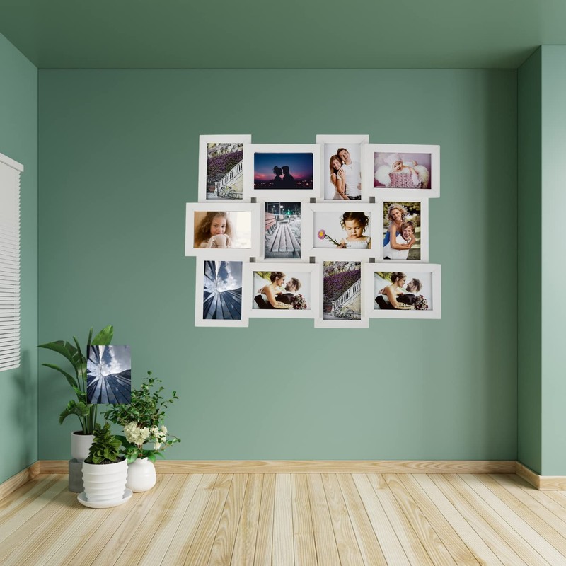 Trendi® Large Multi Aperture Picture Photo Frame Holds 12 x