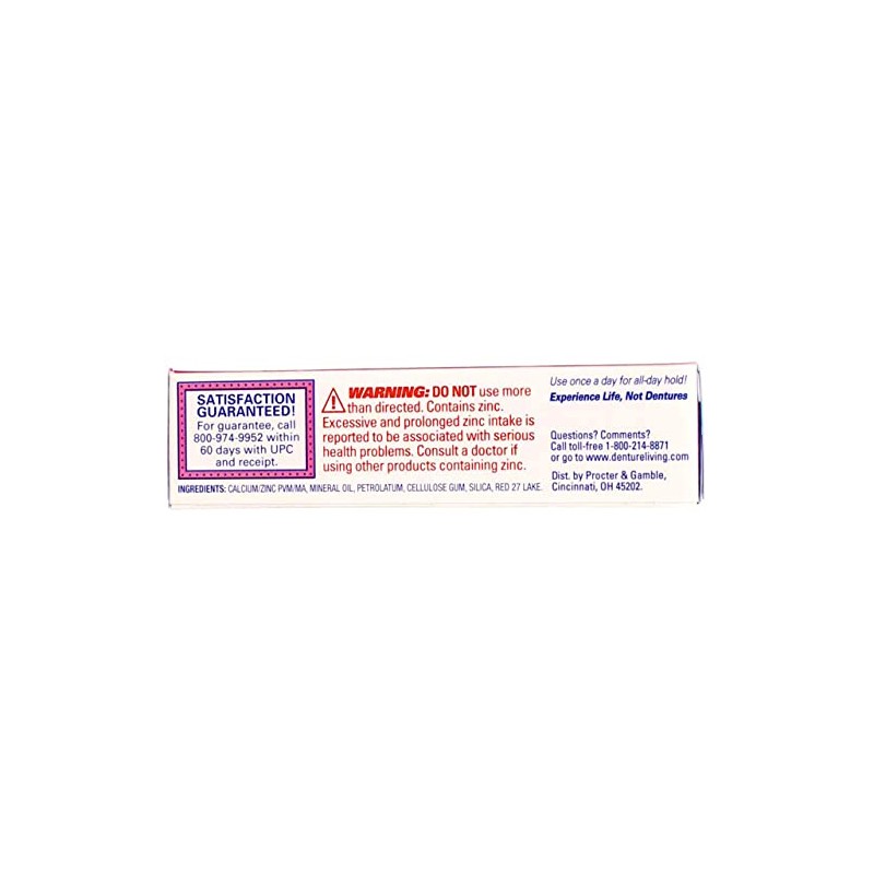 Fixodent Denture Crema adhesiva original 1.40 oz, Paquete con 2