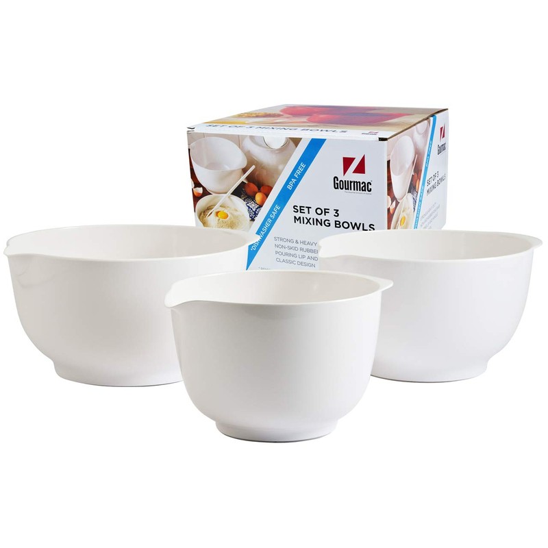 Hutzler Melamine Mixing Bowl Set: 2, 3 and 4 Liters,