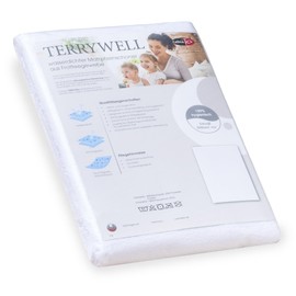 CelinaTex Terrywell Mattress Protector 100 x 200 cm Terry Cloth Mattress Protector TPU Membrane Underbed Waterproof Bed Topper