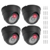 PORFOYO 4 Stück Kamera Attrappe, Dummy Kamera, Überwachungskamera Attrappe Fake