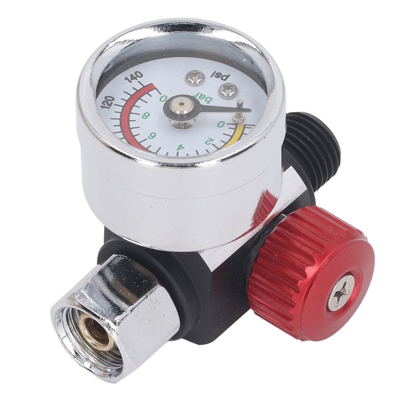 Spray Gun Air Pressure Regulator Aluminum Alloy High Accuracy Adjustment