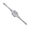 Equetech Knot Riding Stock Pin - Gold & Silver (Silver)
