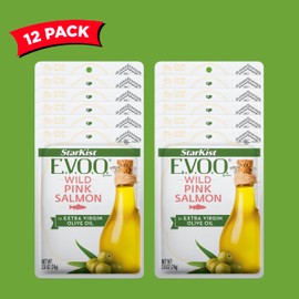 StarKist E.V.O.O. Wild-Caught Pink Salmon, 2.6 Oz, Pack of 12