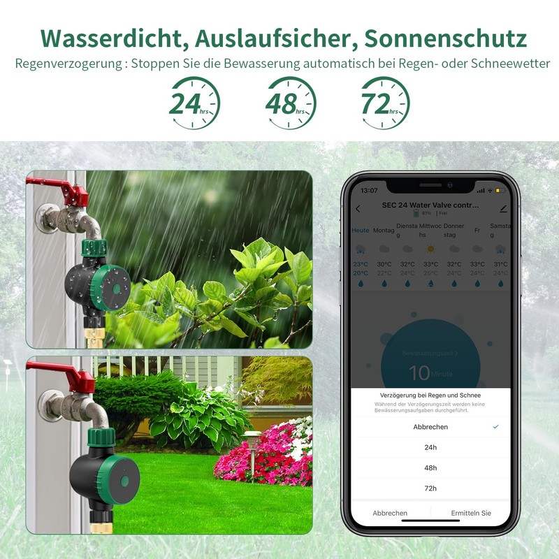 SEC 24 Irrigation Computer WiFi, Watering Clock Smart with Wi-Fi