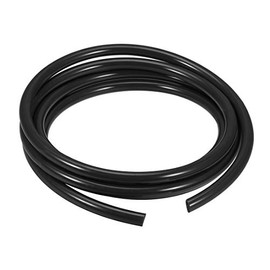 sourcing map Pneumatic Air Tubing, 14mm OD x 10mm ID 3 Meter (118 Inch) Long PU Polyurethane Air Compressor Tubing Hose Pipe Black
