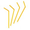 Flexible Plastic Drinking Straws | 50ct (Neon Assortment)