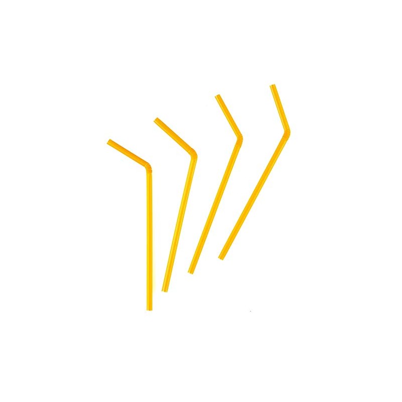 Flexible Plastic Drinking Straws | 50ct (Neon Assortment)
